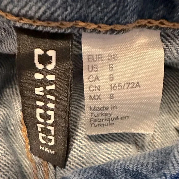 H&M Divded Rhinestone Jeans - Picture 2 of 2